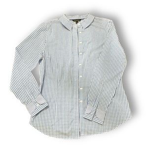 NWT! Brooks Brother Women’s Blue Gingham Button Down Size 12